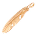 Gold Feather Pendant (Left)(M) — Goro's