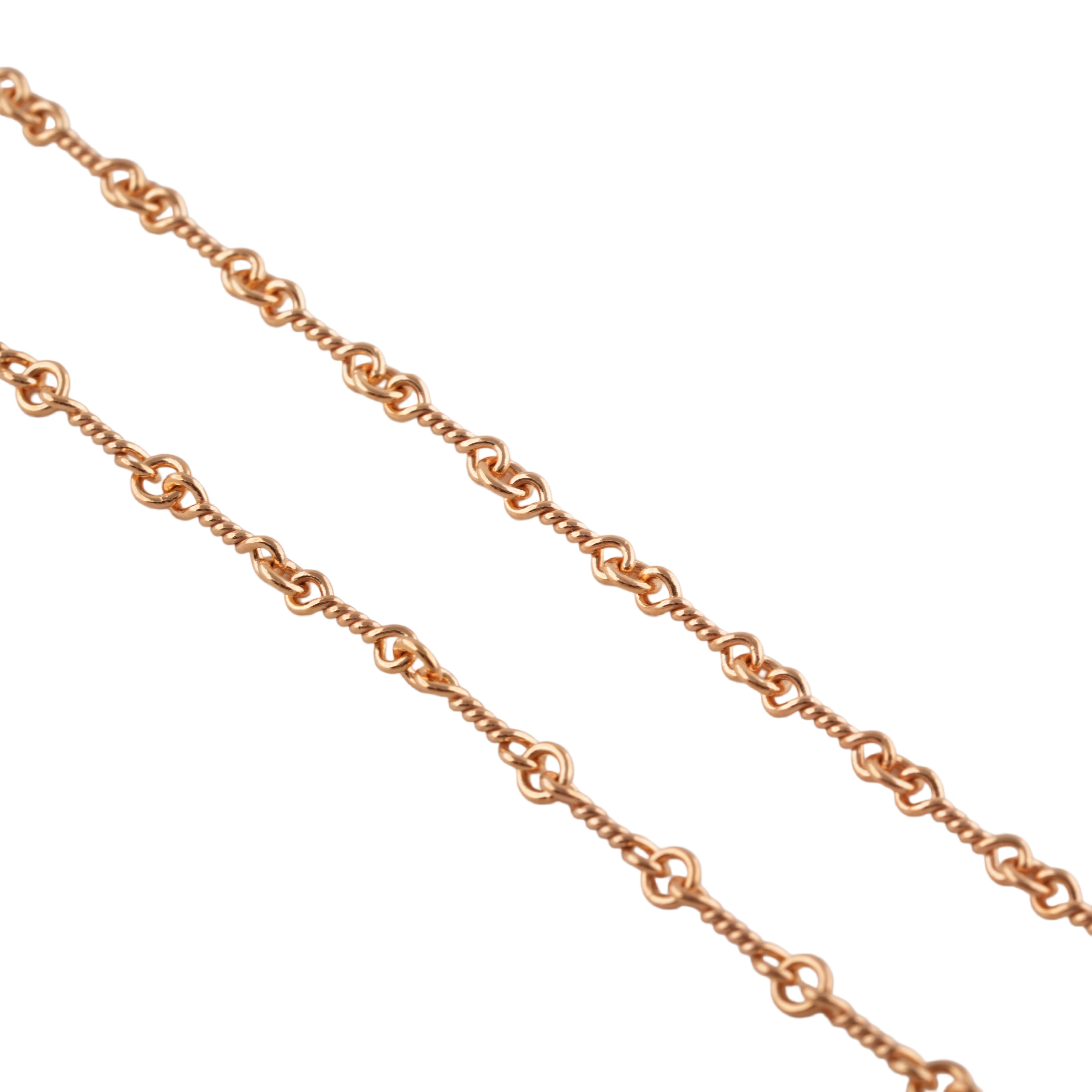 22k Twist Chain Necklace (24inch) #00473