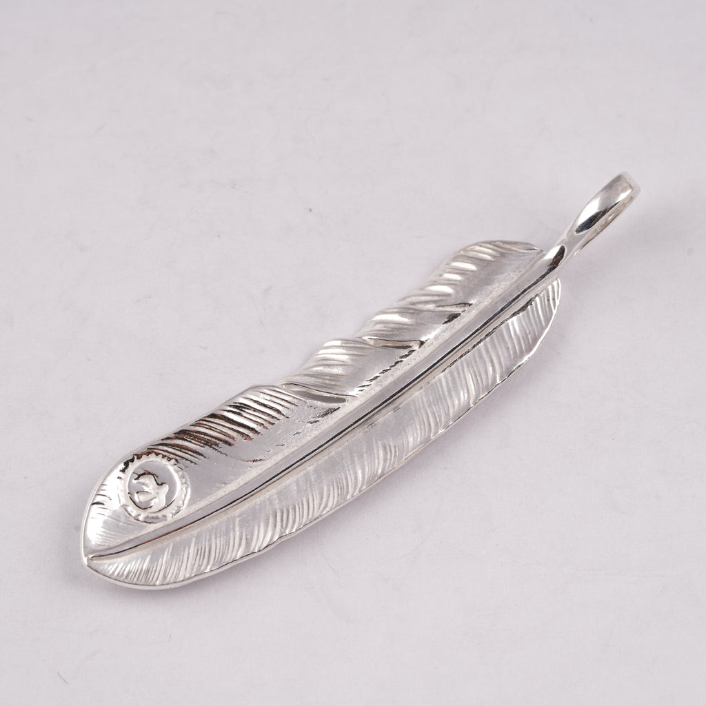 Plain Silver Feather (Left)(XL) #00184