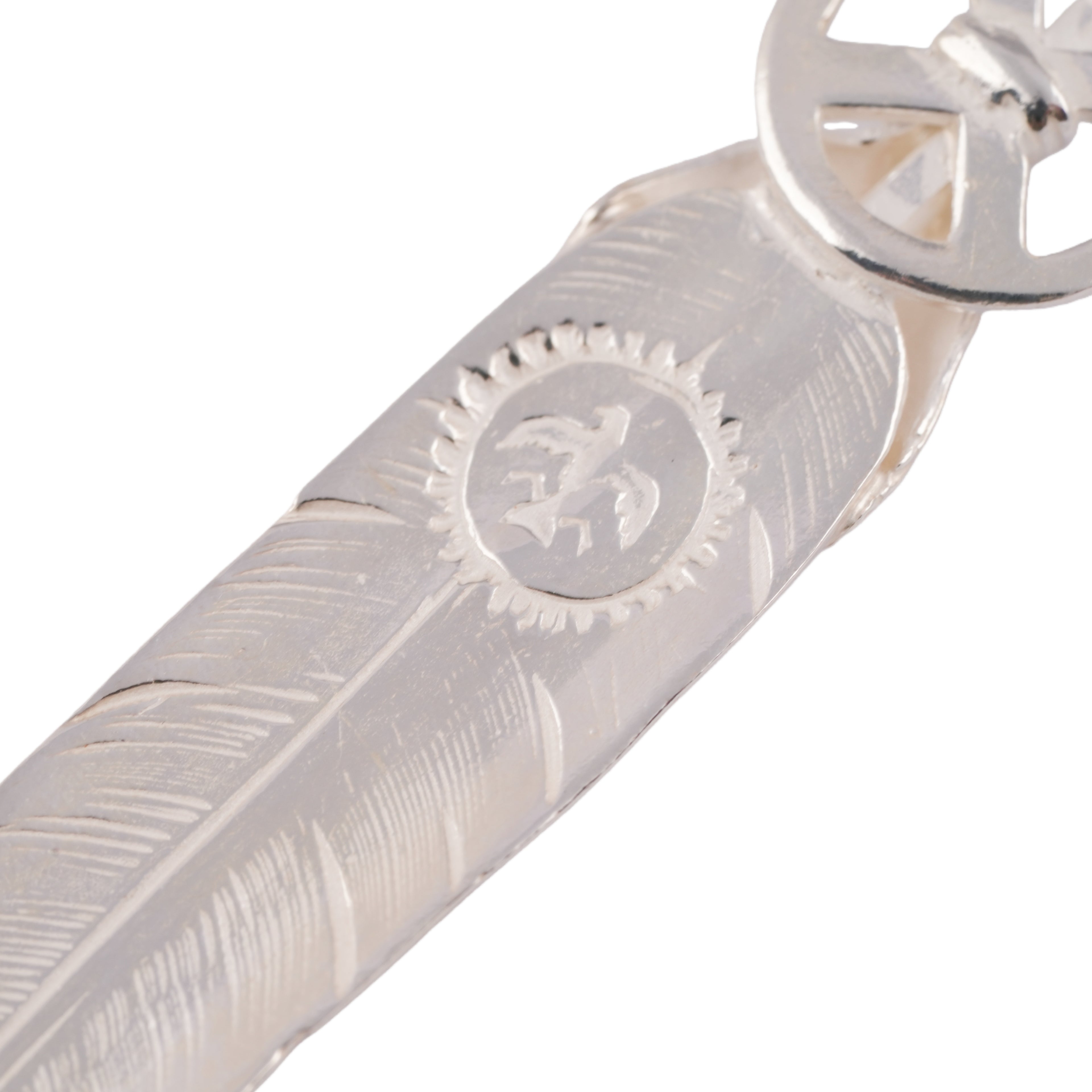 Heart Wheel Silver Feather (L) #00194