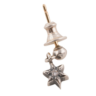 Diamond 6-Point Star Stack Drop Earring