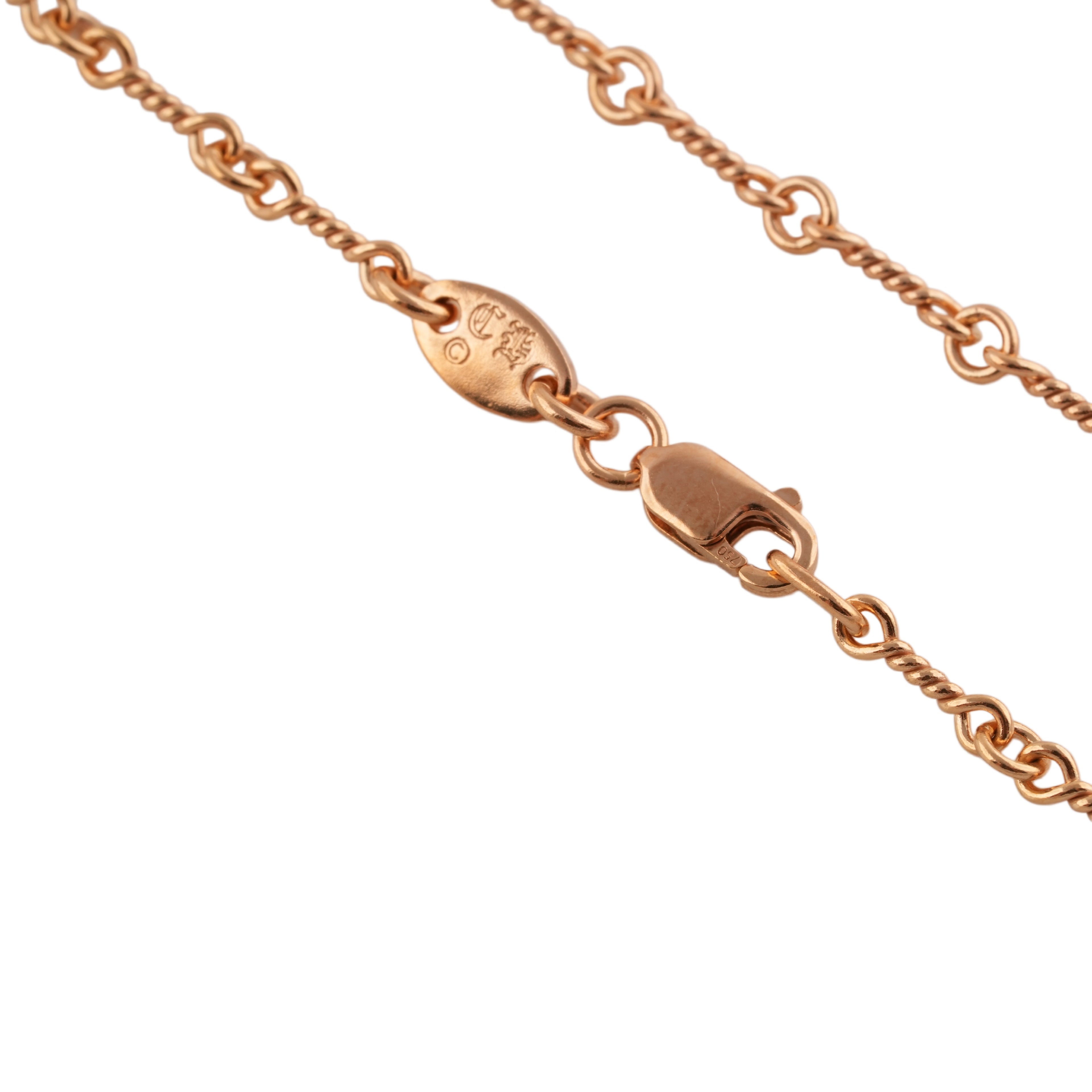 22k Twist Chain Necklace (18inch) #00477