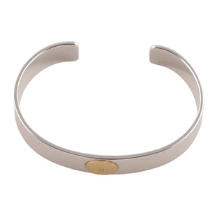 Gold Eagle Stamp Flat Silver Cuff (M) (7inch) #00231