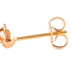 22K Triple 3 CH Cross Drop Earring