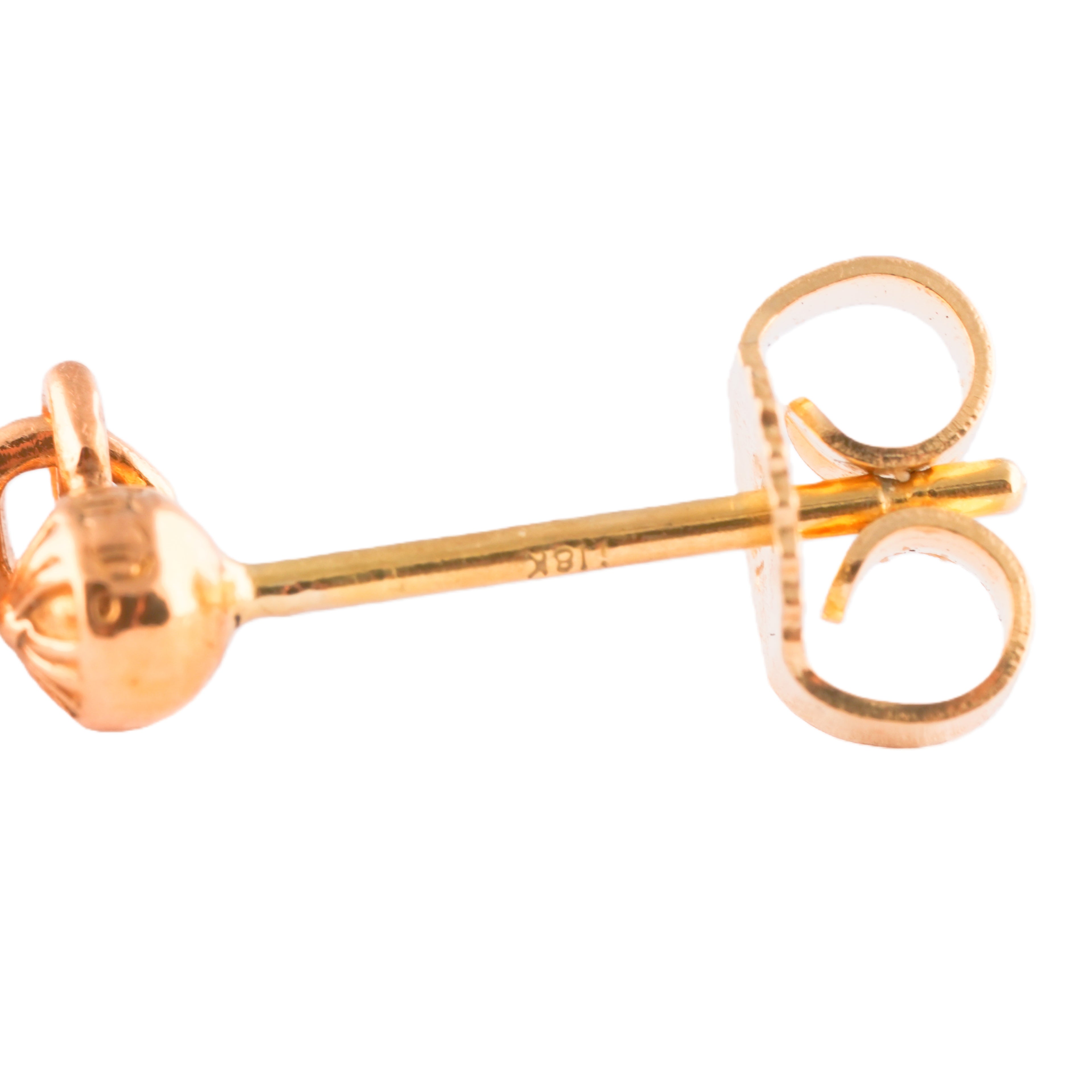 22K Triple 3 CH Cross Drop Earring