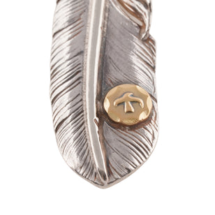 Gold Stamp Silver Feather (Left)(XL)