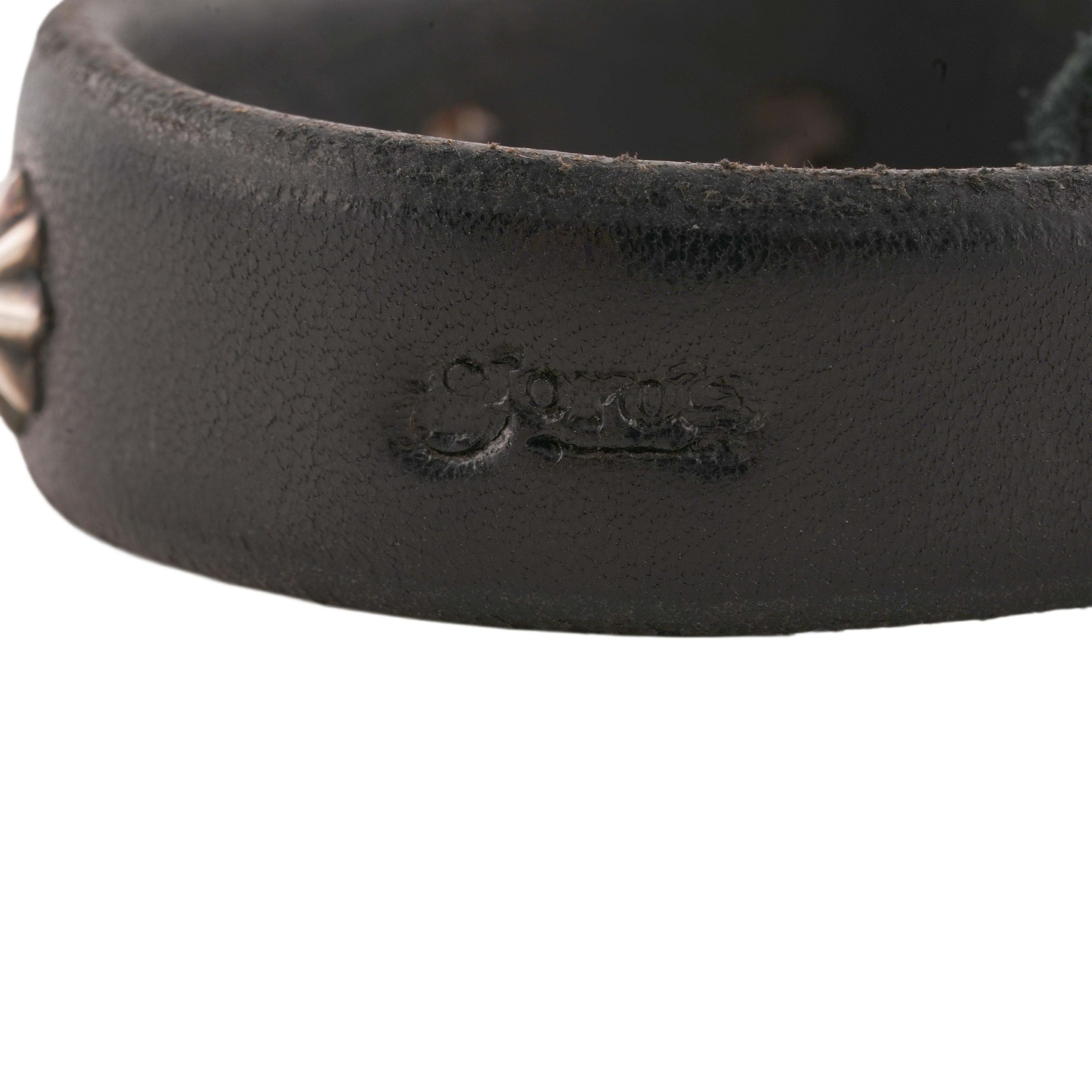 Gold Stamp GC24 3-Concho Leather Bracelet