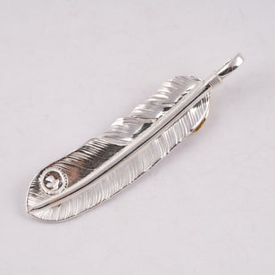Gold Top Silver Feather (Left)(XL) #00179