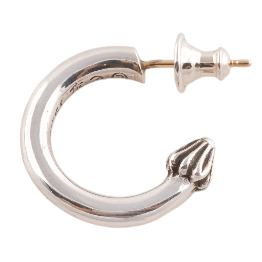 Plain Cross Nail Hoop Earring #00577