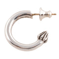 Plain Cross Nail Hoop Earring — Chrome Hearts