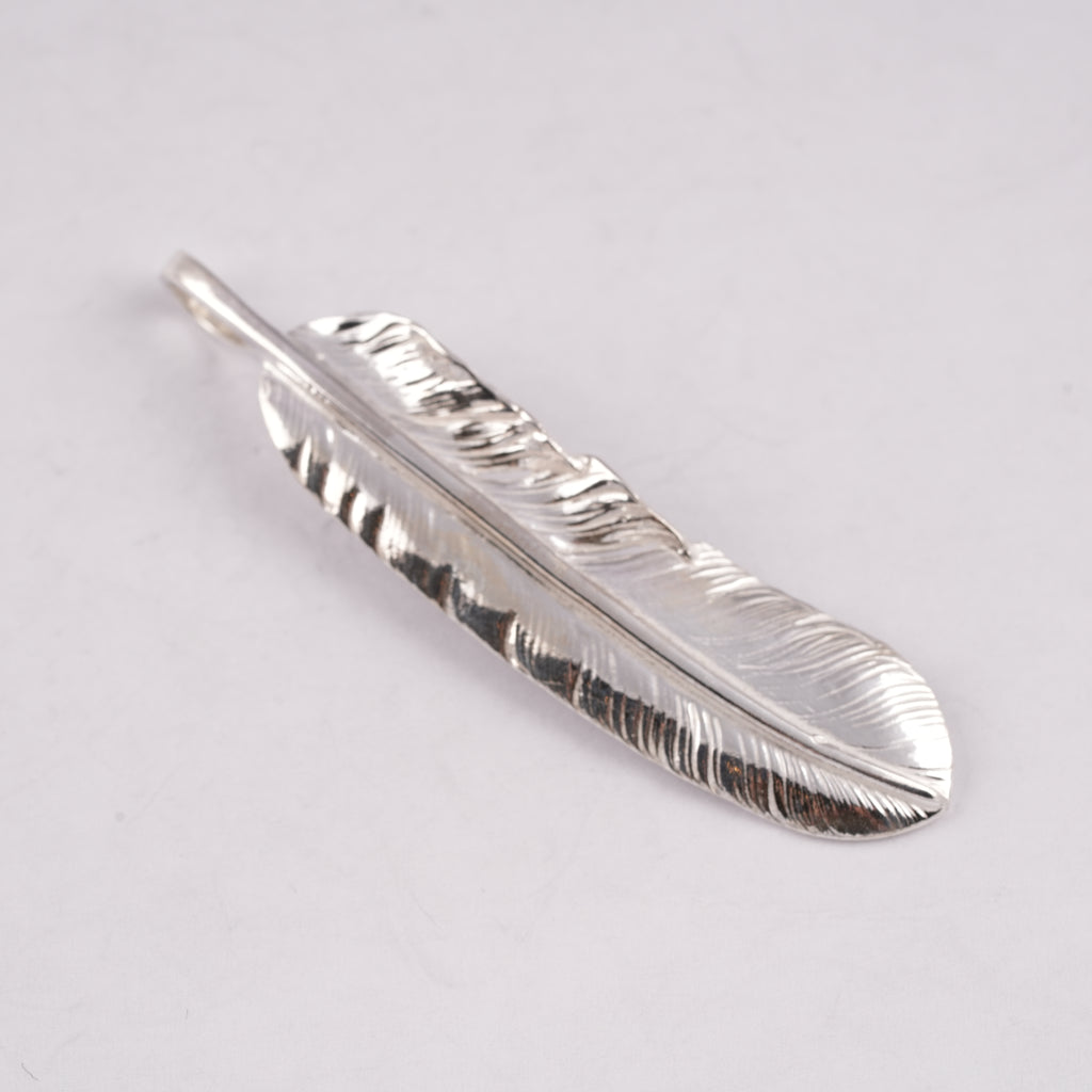 Plain Silver Feather (Left)(XL) #00184