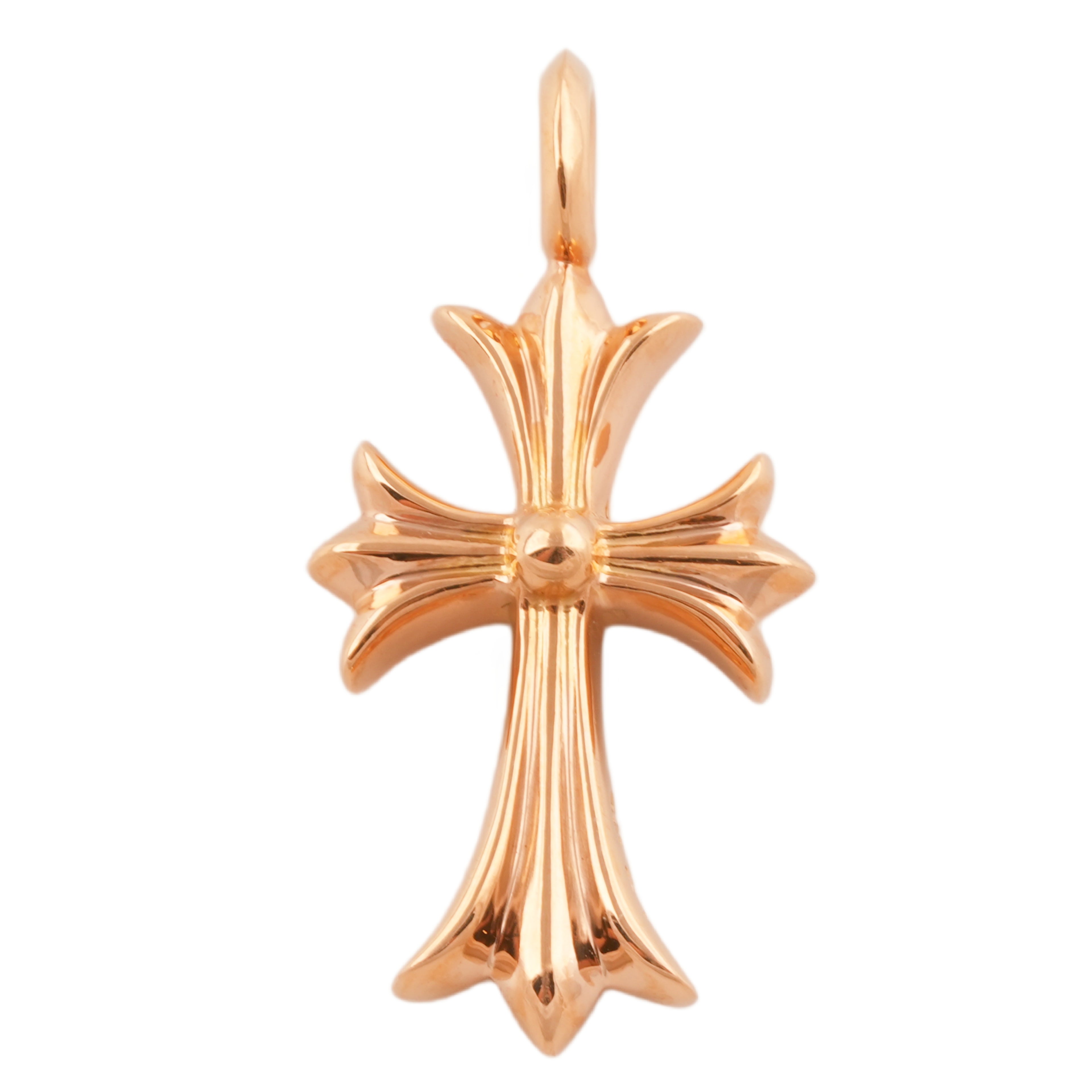 22k Pave Diamond Tiny Fat Cross Charm #00593