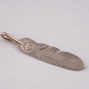 Silver Feather Pendant (Right)(L) #00137