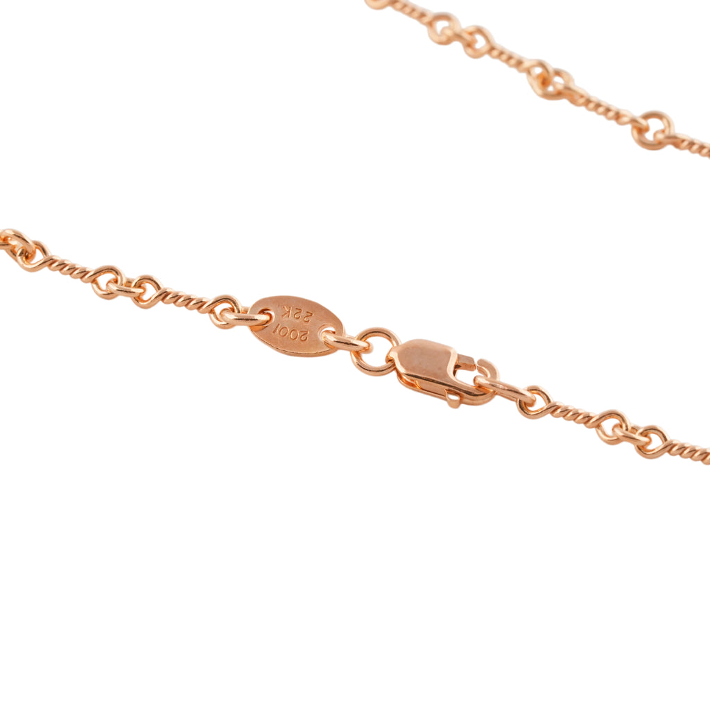 22k Twist Chain Necklace (20inch) #00607