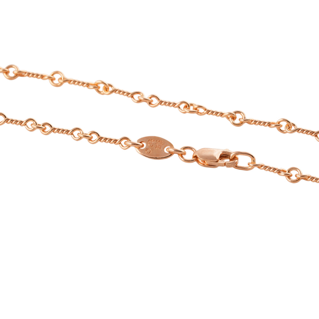 22k Twist Chain Necklace (20inch) #00607