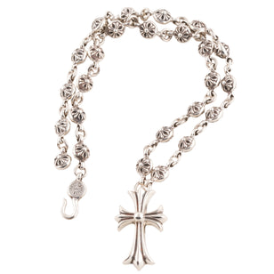 CH Cross + Cross Ball Necklace (Integrated) (20inch)