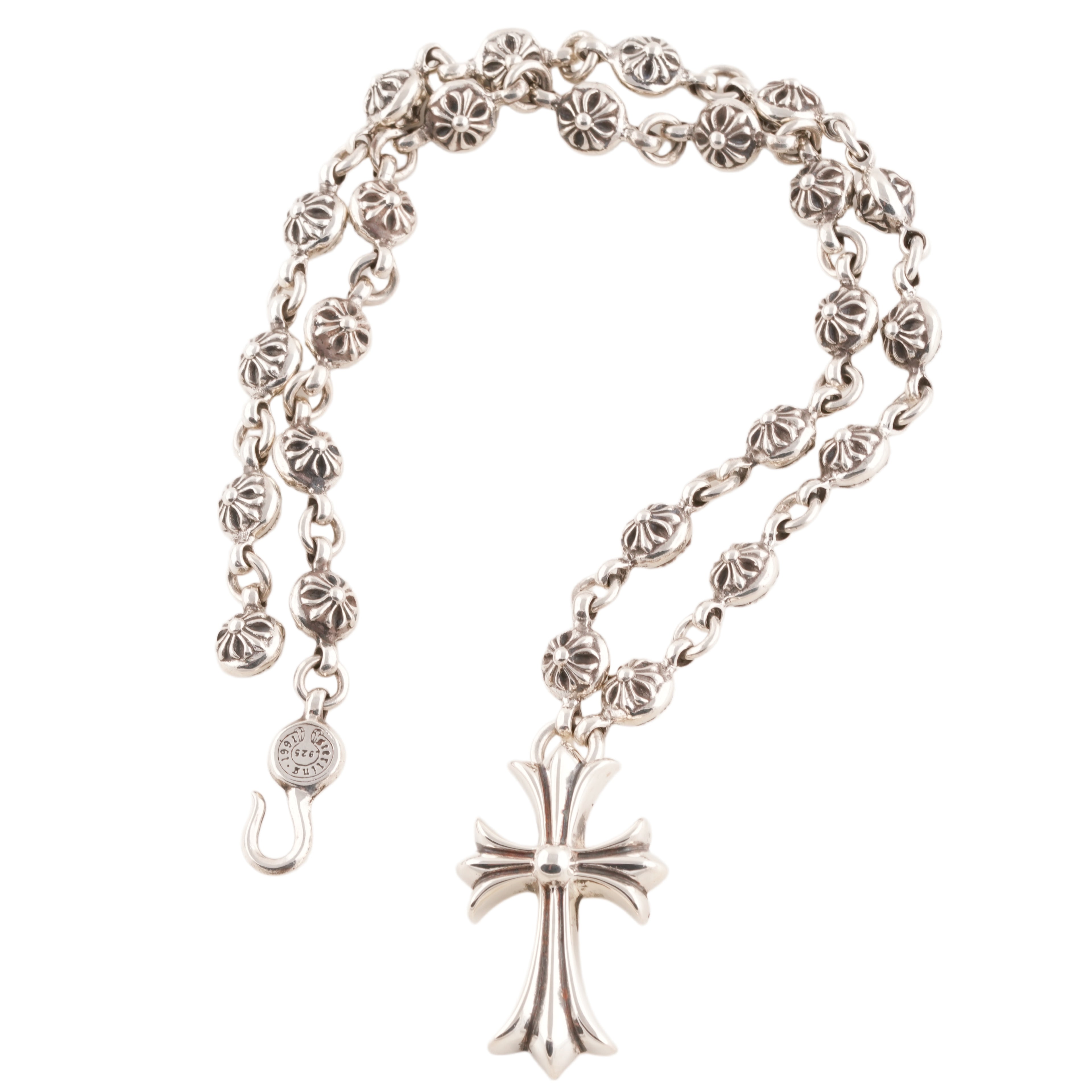 CH Cross + Cross Ball Necklace (Integrated) (20inch)