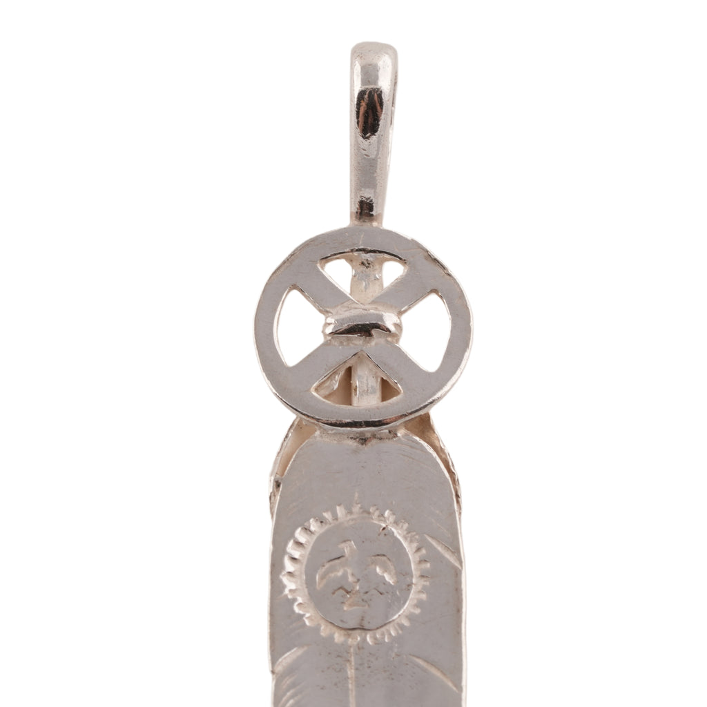 Heart Wheel Silver Feather (L) #00547