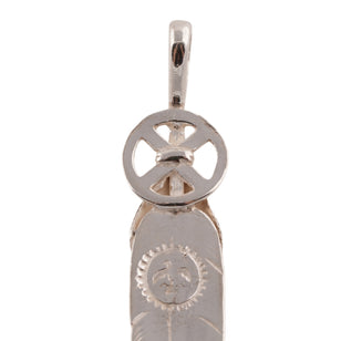 Heart Wheel Silver Feather (L) #00547