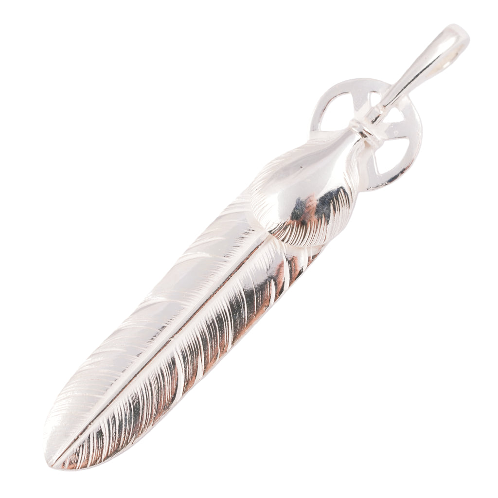 Heart Wheel Silver Feather (L) #00193