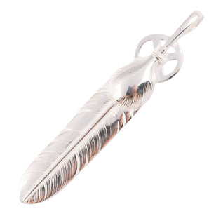 Heart Wheel Silver Feather (L) #00193