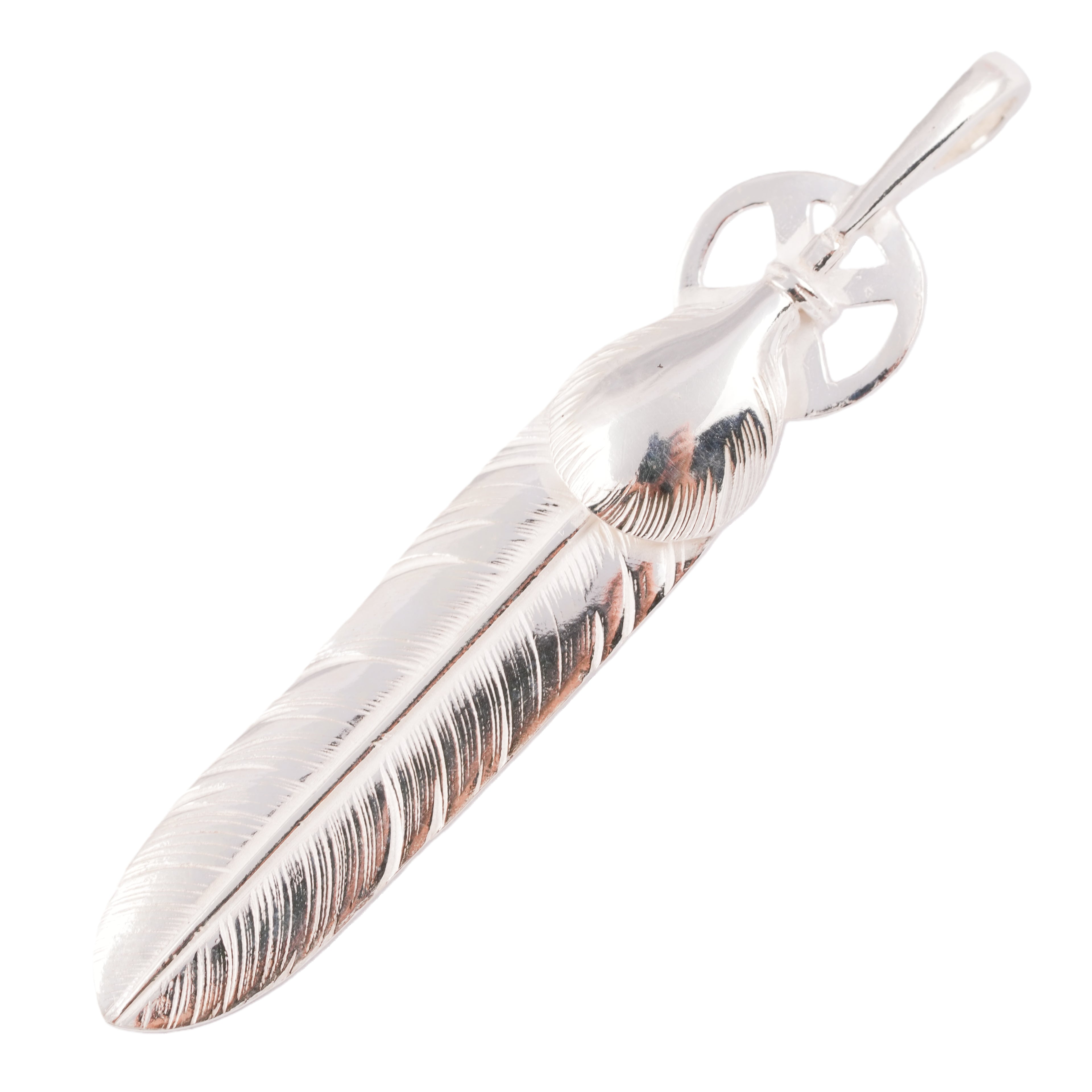 Heart Wheel Silver Feather (L) #00193