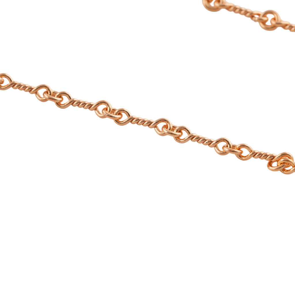 22k Twist Chain Necklace (20inch) #00607