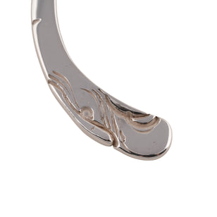 Eagle Head Silver Cuff w/ Gold Stamp (M)