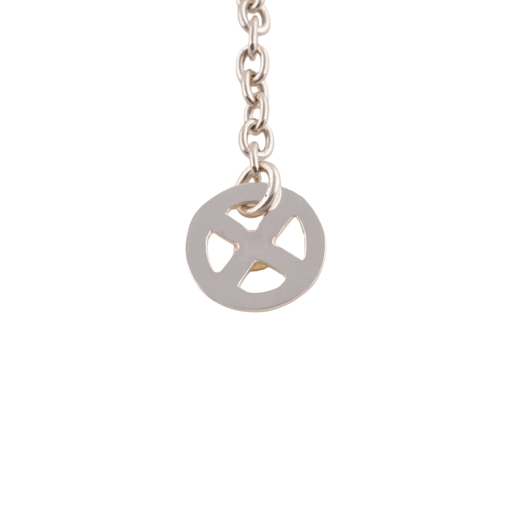 Eagle Silver Hook & Gold Eagle Stamp Silver Wheel Thick Round Chain Necklace (20inch) #00380