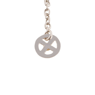 Eagle Silver Hook & Gold Eagle Stamp Silver Wheel Thick Round Chain Necklace (20inch) #00380