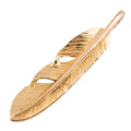 Gold Feather Pendant (Right)(S) — Goro's