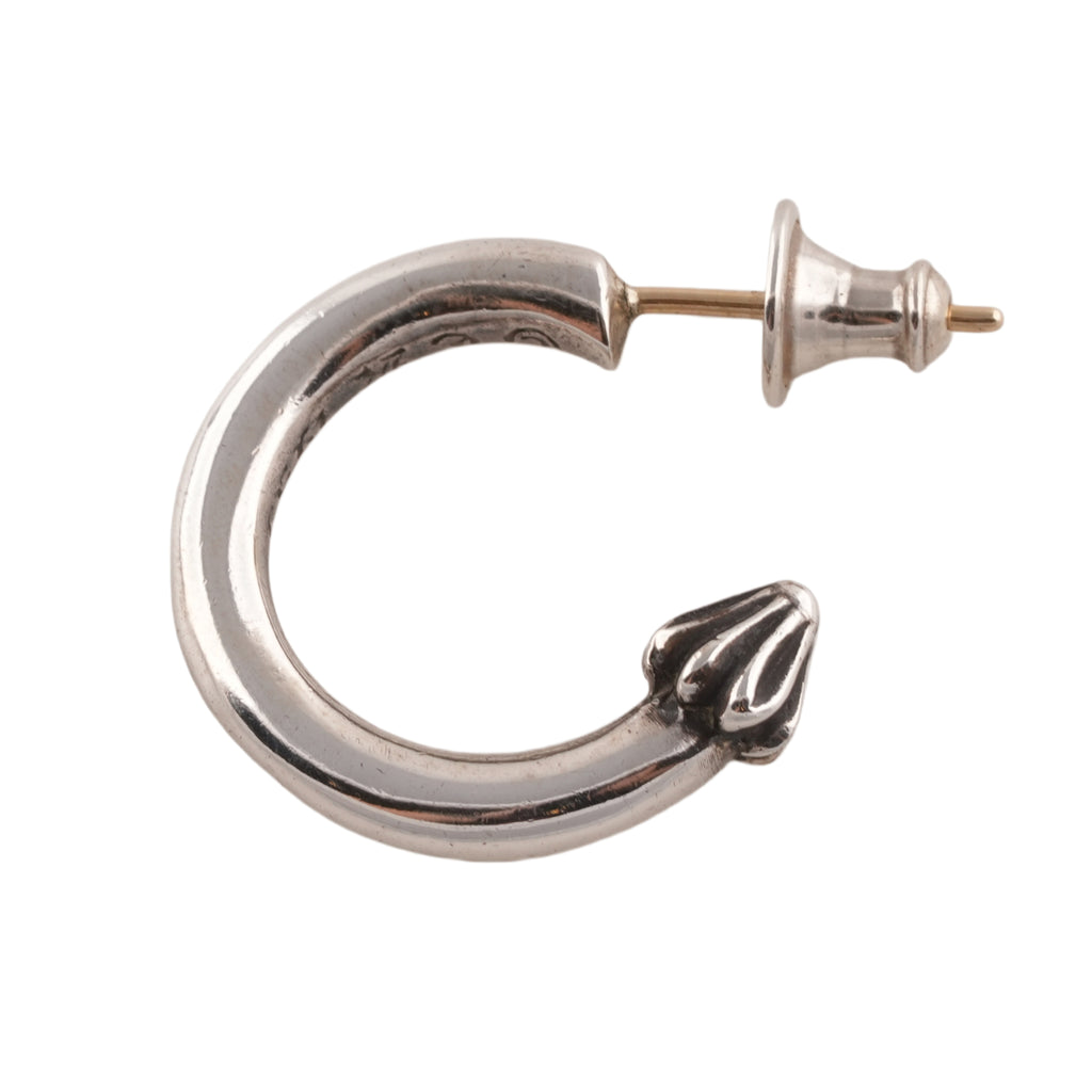 Plain Cross Nail Hoop Earring #00408