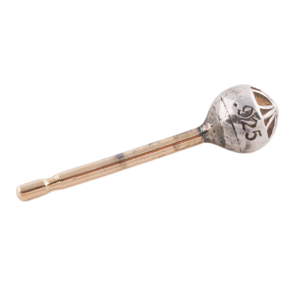 Mini Cross Ball Stud Earring