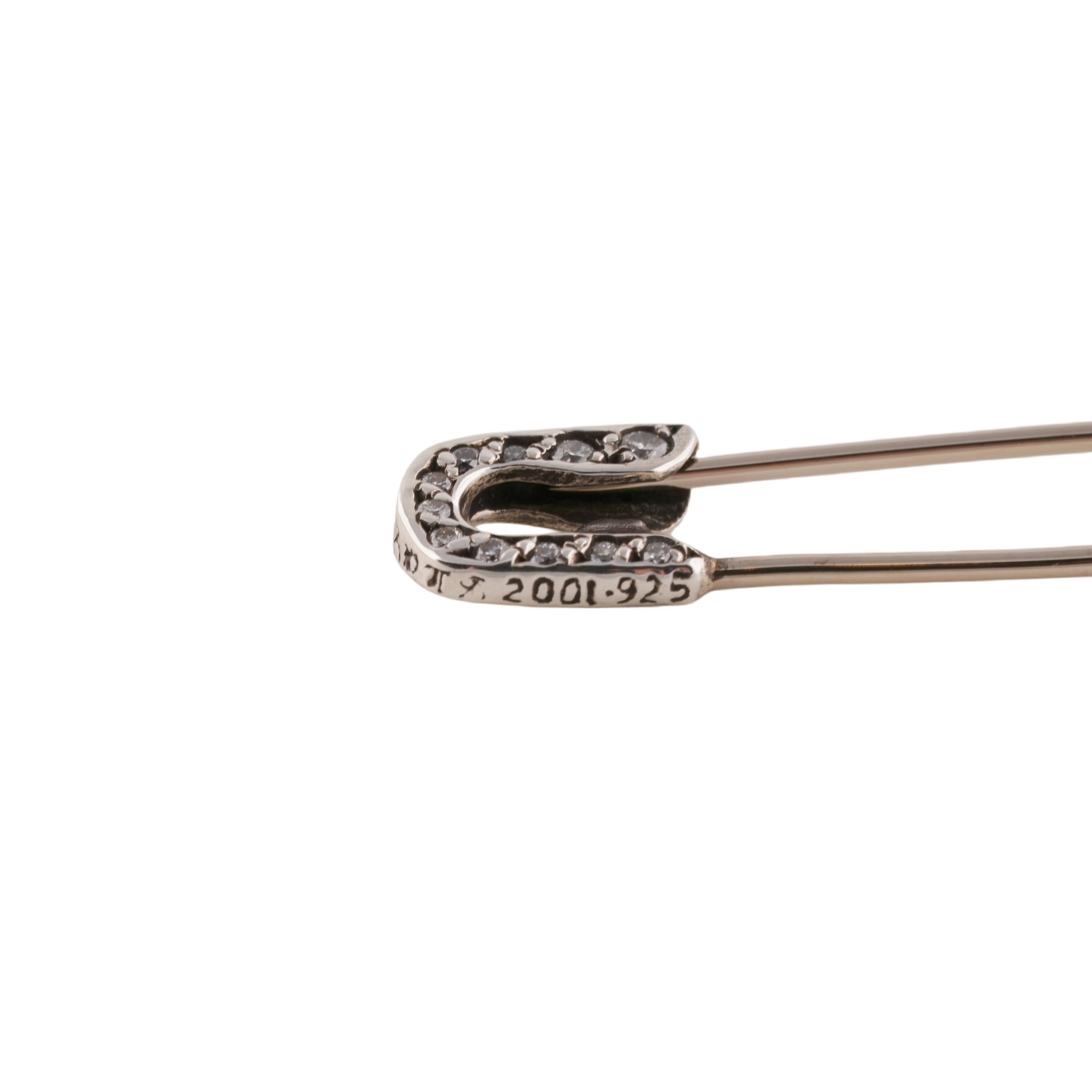 Pave Diamond Safety Pin