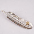 Gold Stamp Silver Feather (Left)(XL) — Goro's
