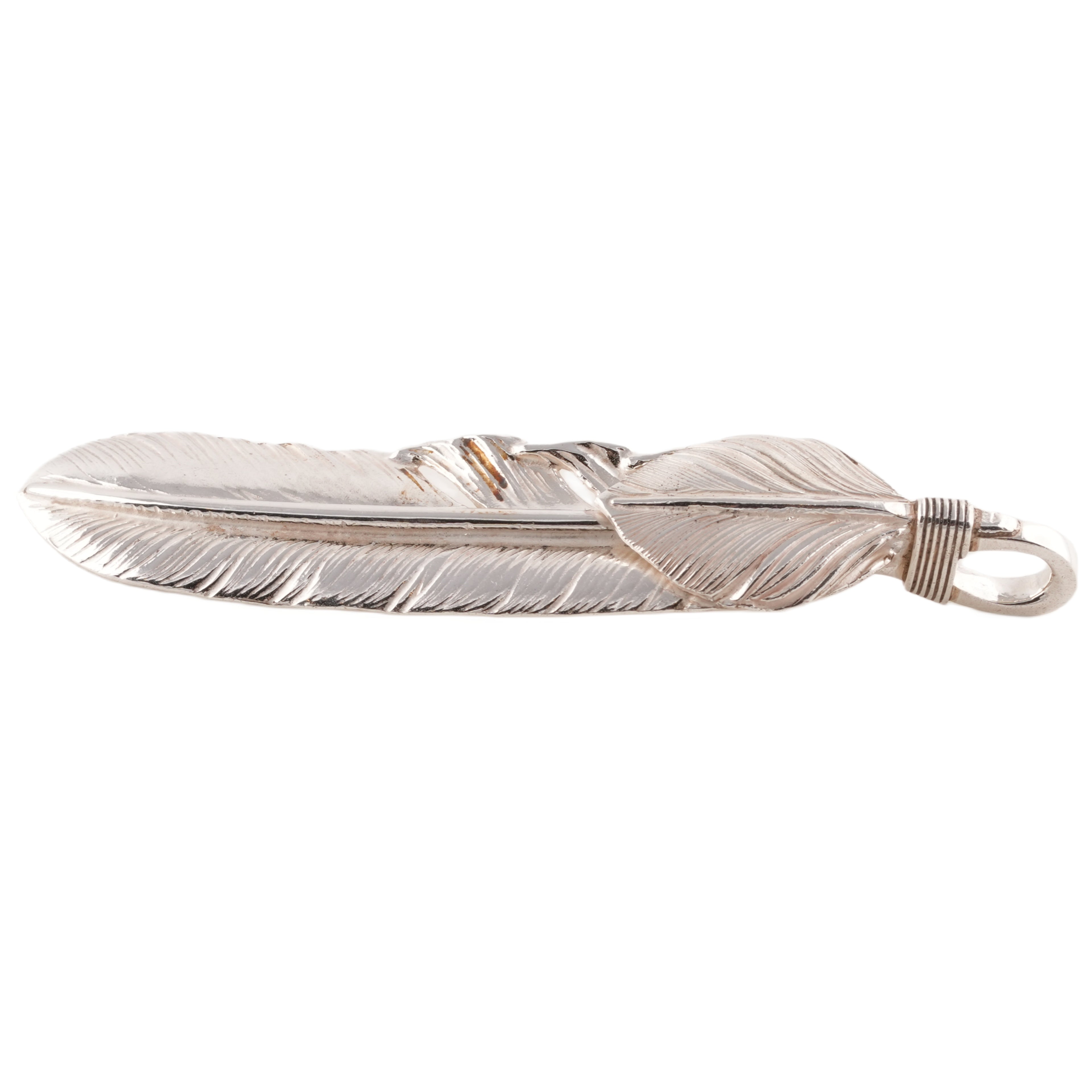 Layered Top Silver Feather (Right)(XL)