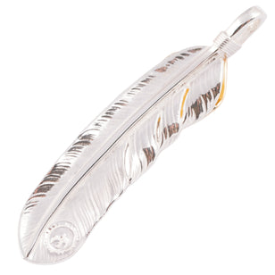 Gold Top Silver Feather (Right)(XL) #00182