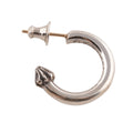 Plain Cross Nail Hoop Earring — Chrome Hearts