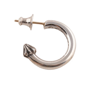 Plain Cross Nail Hoop Earring #00408