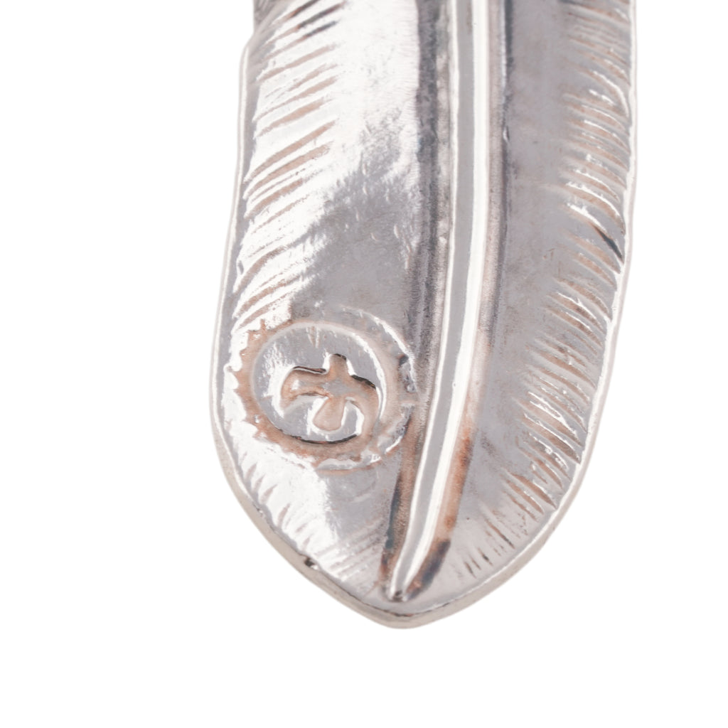 Gold Stamp Silver Feather (Left)(XL) #00557