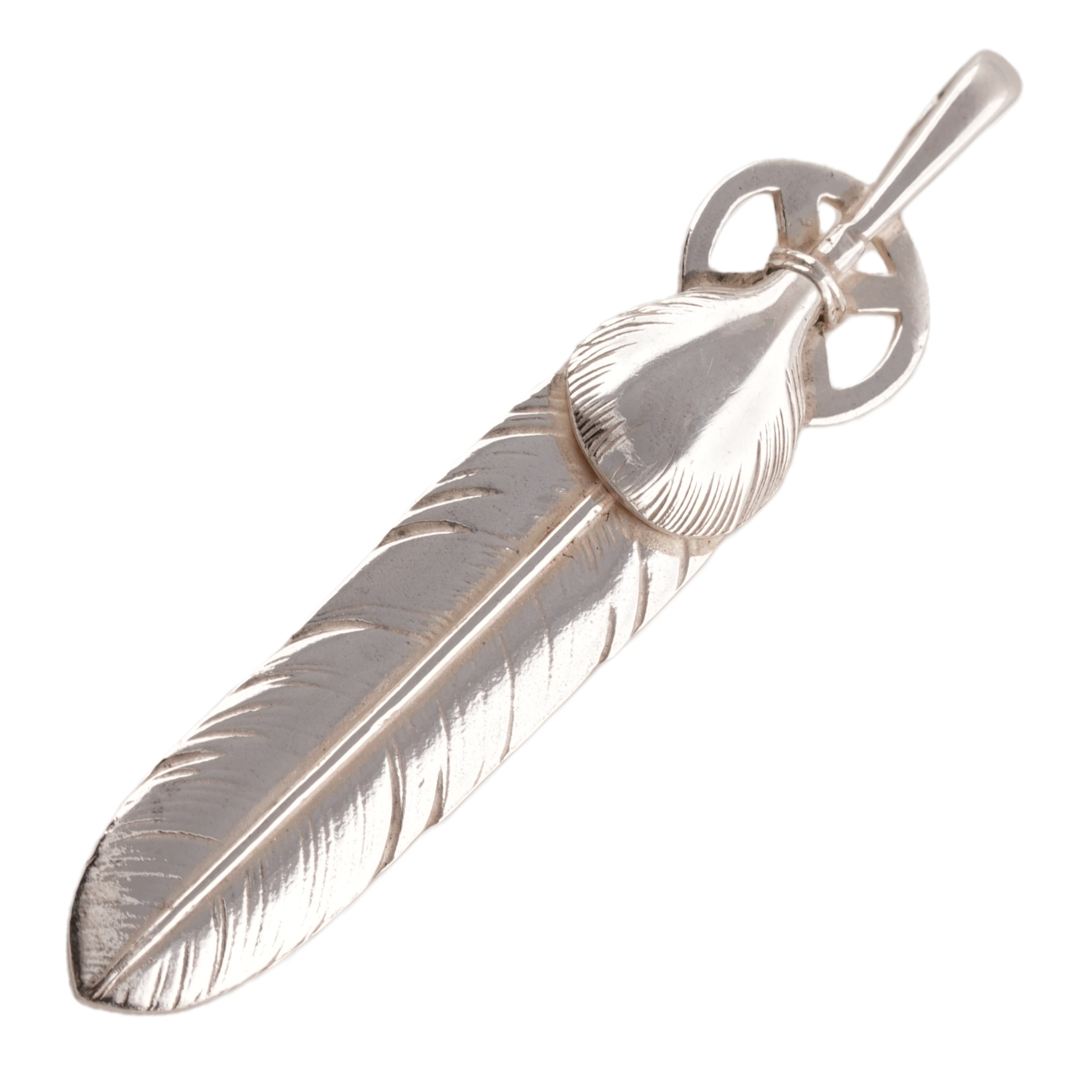 Heart Wheel Silver Feather (L) #00546