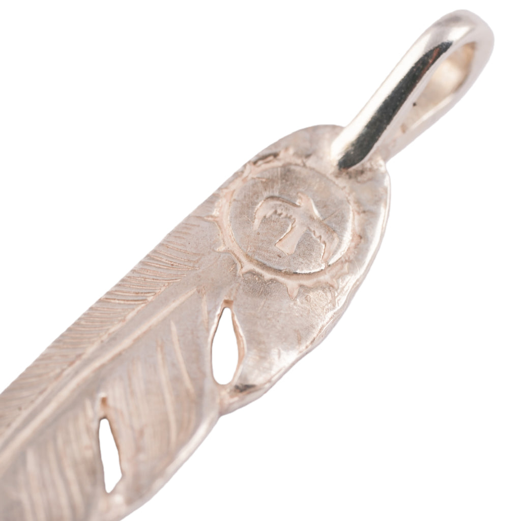 Silver Feather Pendant (Right)(S)