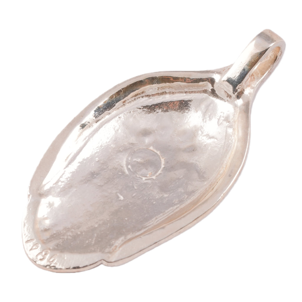 Gold Stamp Eagle Silver Spoon Pendant