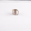 Plain Feather Silver Ring (Right) (US6) — Goro's