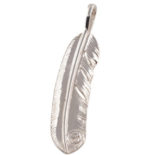Gold Stamp Silver Feather (Right)(XL) #00306