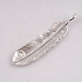Gold Stamp Silver Feather (Left)(XL) — Goro's