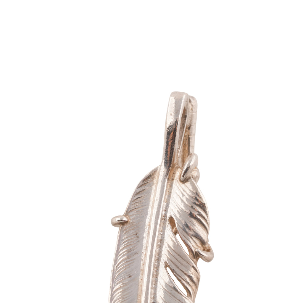 Claw Silver Feather w/ Gold Stamp (Right)(XL) #00342