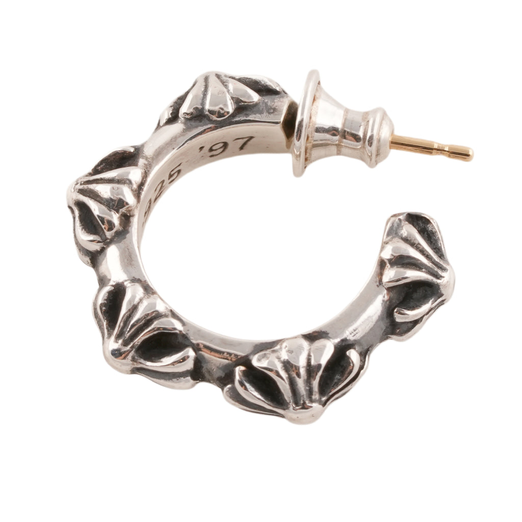 Cross Band Hoop Earring