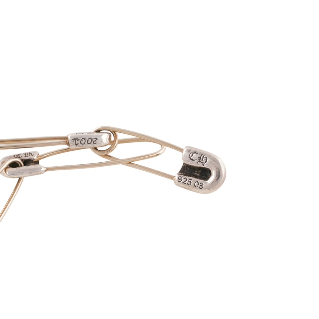 Chain of Safety Pin Necklace (16inch)