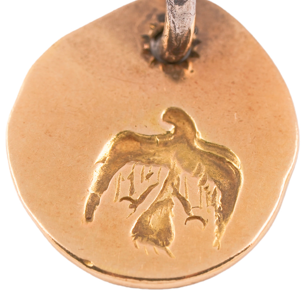 Eagle-in-Sun Gold Medallion Pendant (L) #00124